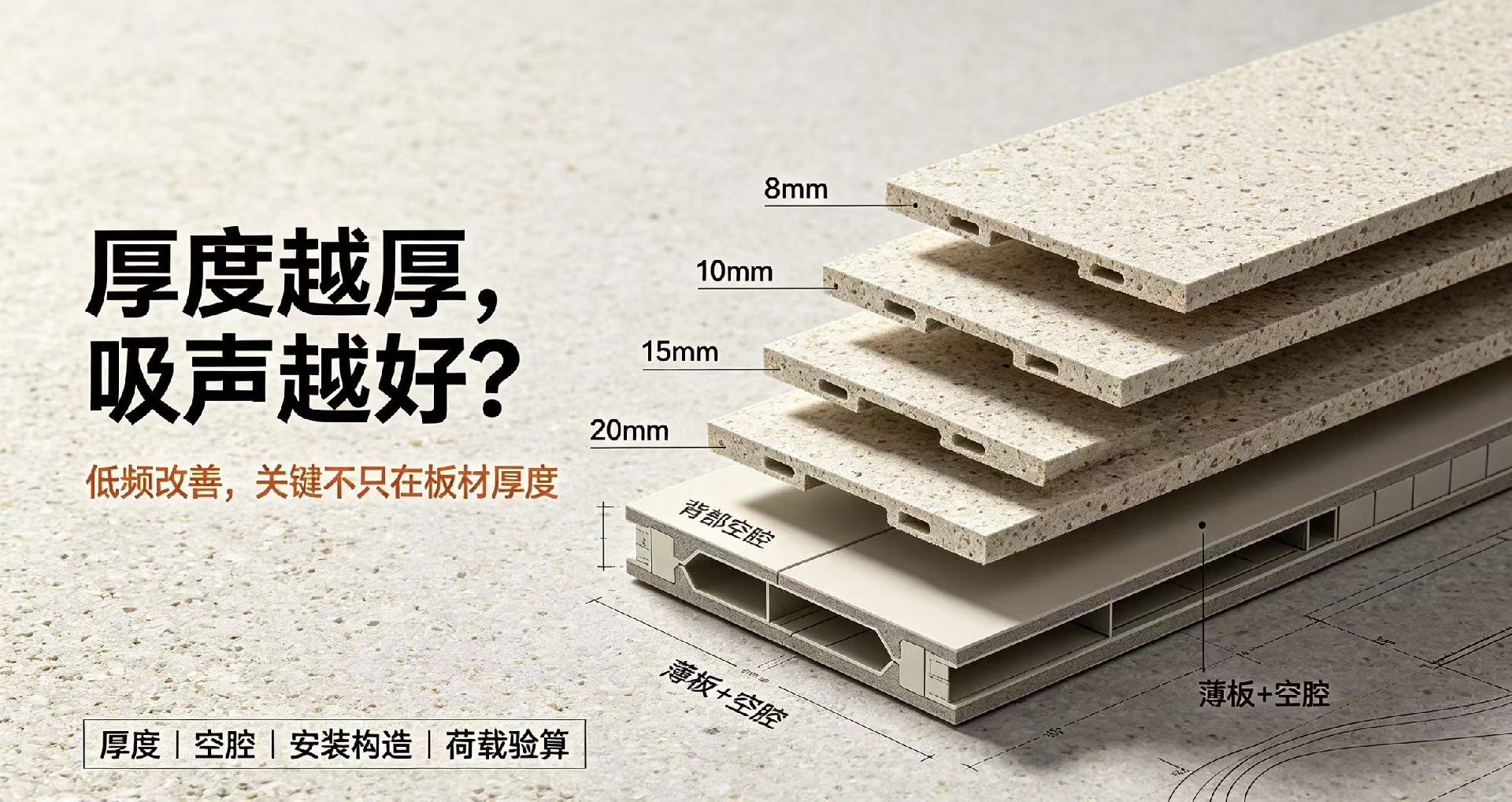 砂岩吸音板厚度越厚，吸声效果就越好吗？